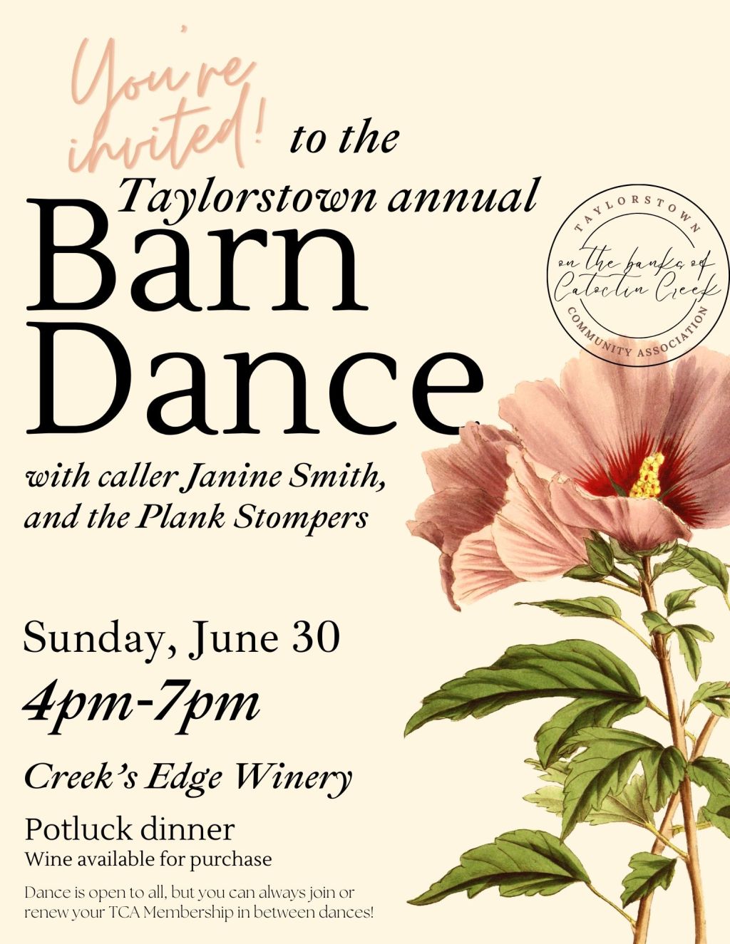 Join Us! 2024 Annual Barn Dance and&nbsp;Potluck